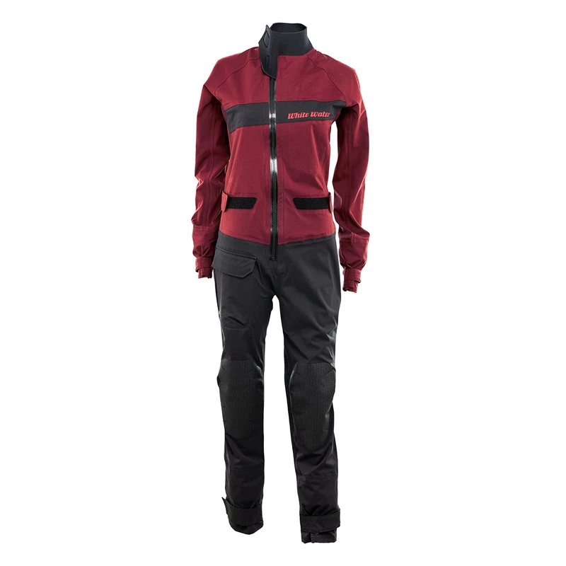 White Water, Firetech 3-Layer, Dryoveralls, Dark Red; Black, 38/S, Unisex-Adult