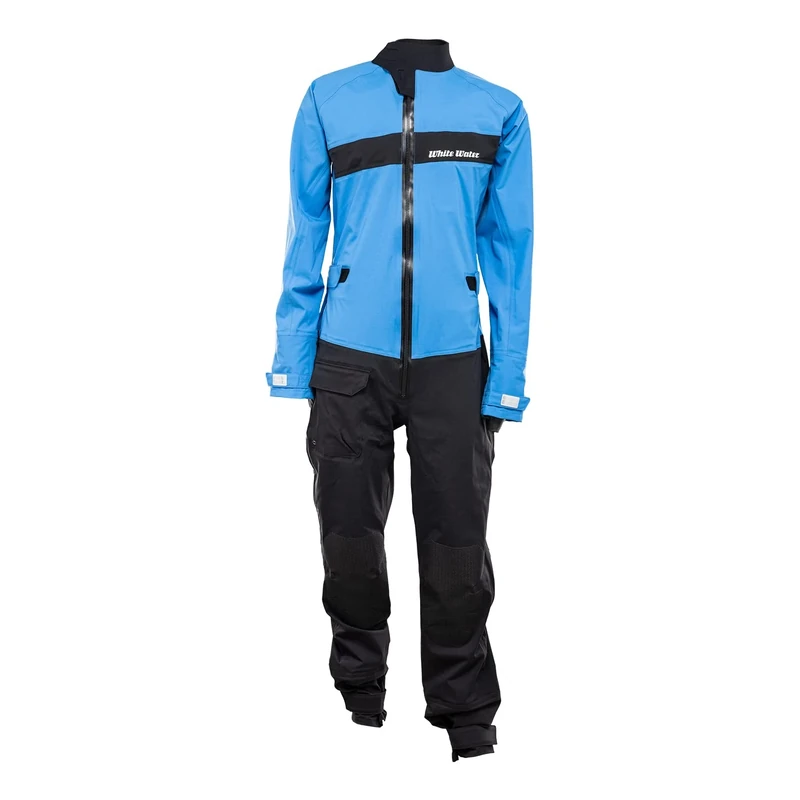 White Water, Firetech 3-Layer, Dryoveralls, Blue; Black, Xs, Unisex-Adult