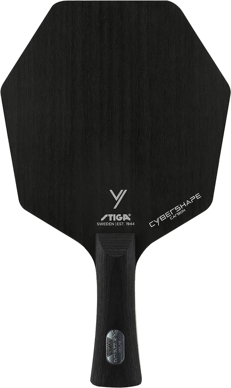 Stiga Cybershape Carbon Professional Table Tennis Wood - Revolutionary Professional Table Tennis Bat, Unique Hexagonal Shape, Larger Hitting Surface - Master Concave