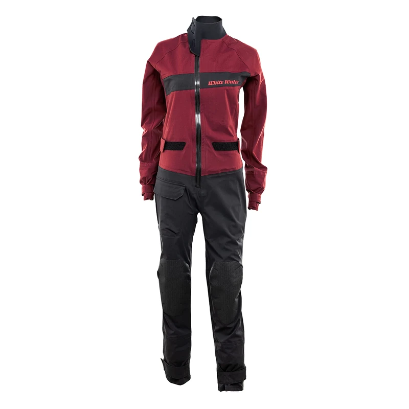White Water, Firetech 3-Layer, Dryoveralls, Dark Red; Black, 40/M, Unisex-Adult