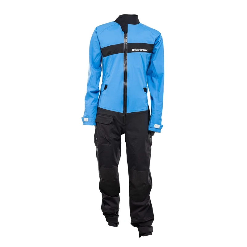 White Water, Firetech 3-Layer, Dryoveralls, Blue; Black, M, Unisex-Adult