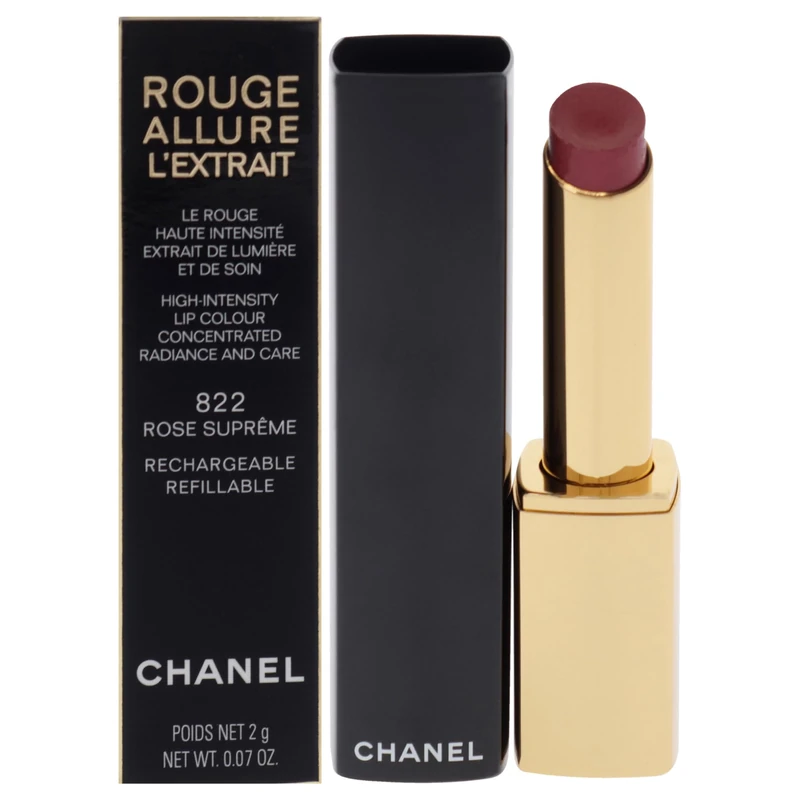 CHANEL 820-38226 Rouge Allure L'extrait Lipstick Rose Supreme-822 1 U for adults, ideal for polished makeup and nail looks