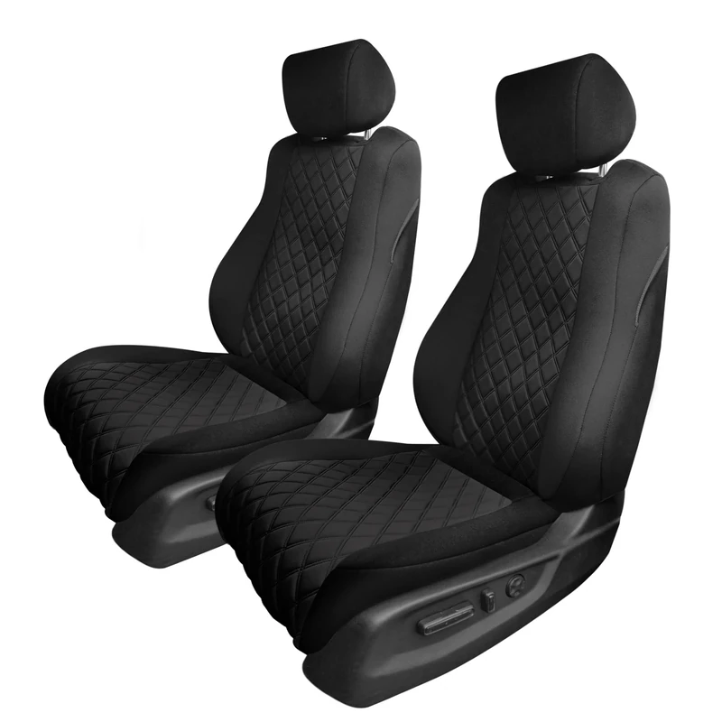 FH GROUP CM5016BLACKFRONT Neoprene Custom Fit Front Seat Covers for 2018-2022 Honda Accord LX | Sport | Sport SE | EX | EX-L | Touring with Water Resistant Neosupreme Insert - Image 1