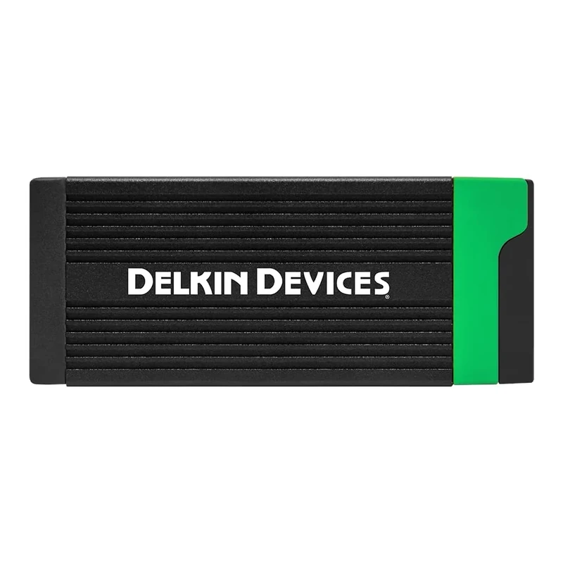 Delkin Devices USB 3.2 CFexpress™ Type B & SD UHS-II Memory Card Reader, Black (DDREADER-56)