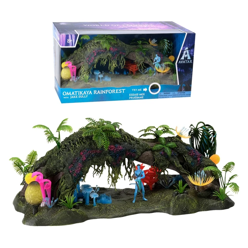 McFarlane Toys - Disney Avatar – World of Pandora Omatikaya Forest Deluxe Movie Figure Set collectible Ages 8+, TM16408, Multicolor