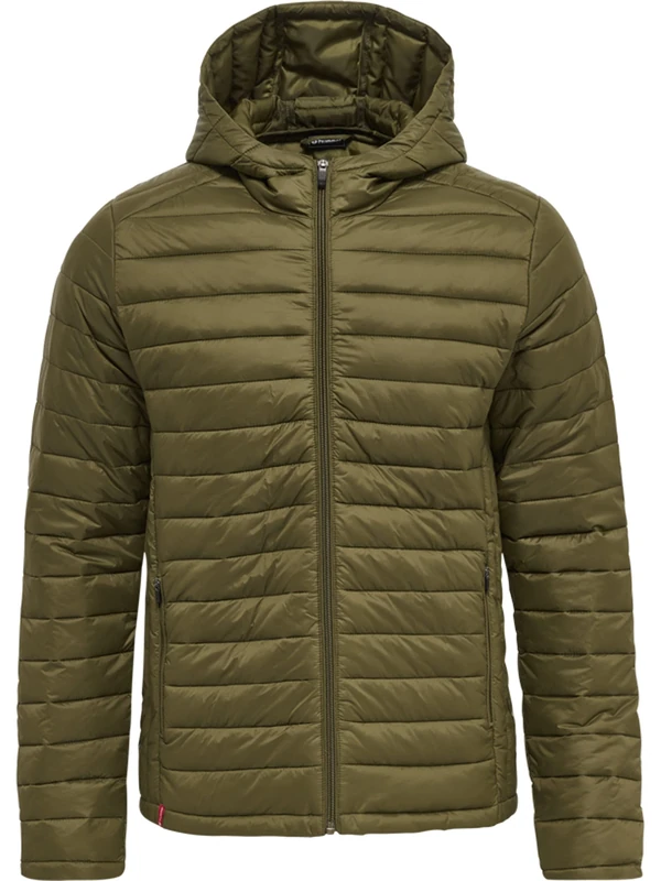 hummel, hmlRED QUILTED HOOD JACKET, DARK OLIVE, M