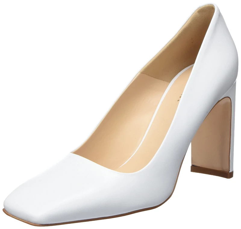 DreiMaster Klassik Women's Leather Court Shoes, Cream, 6.5 UK