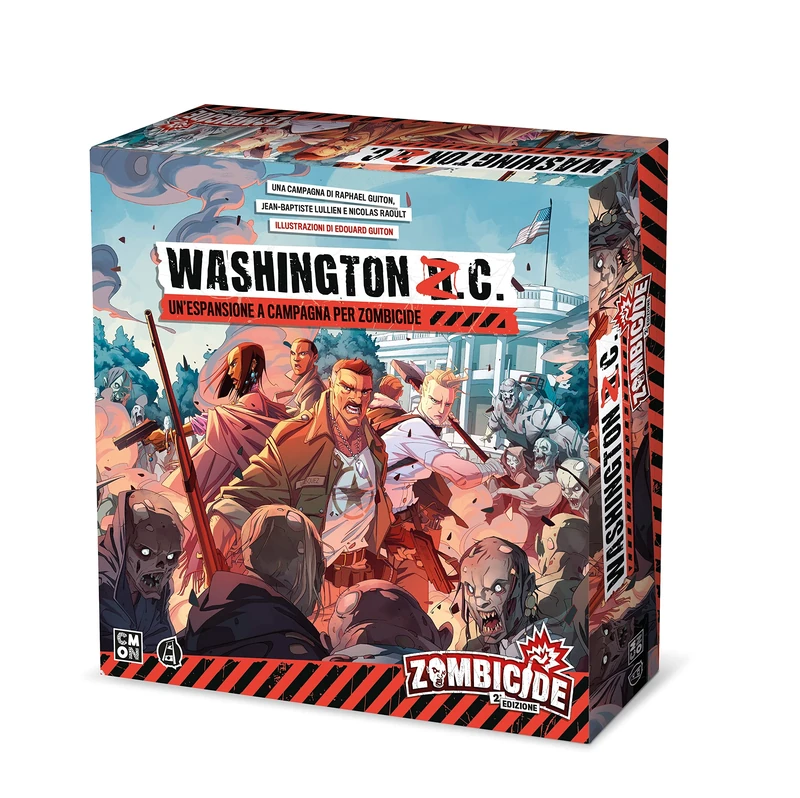 Asmodee - Zombicide, Second Edition: Washington Z.C. - Board Game Expansion, 1-6 Players, Italian Edition