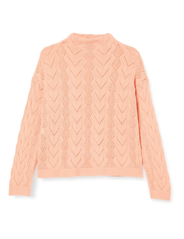 United Colors of Benetton Sweater Lupetto M/L 1244D2017 Sweater, Pink Peach 0K7, XS Woman
