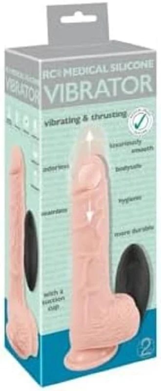 Medical Silicone RC Medical Natural Vibrator Hautfarben Hell One Size
