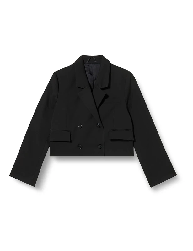 United Colors of Benetton Jacket 2WWDDW00J, Black 700, 48 Women