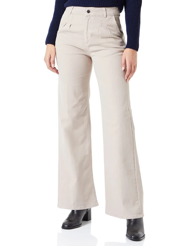 United Colors of Benetton Trousers 457YDF025, Grey 1P0, 46 Woman