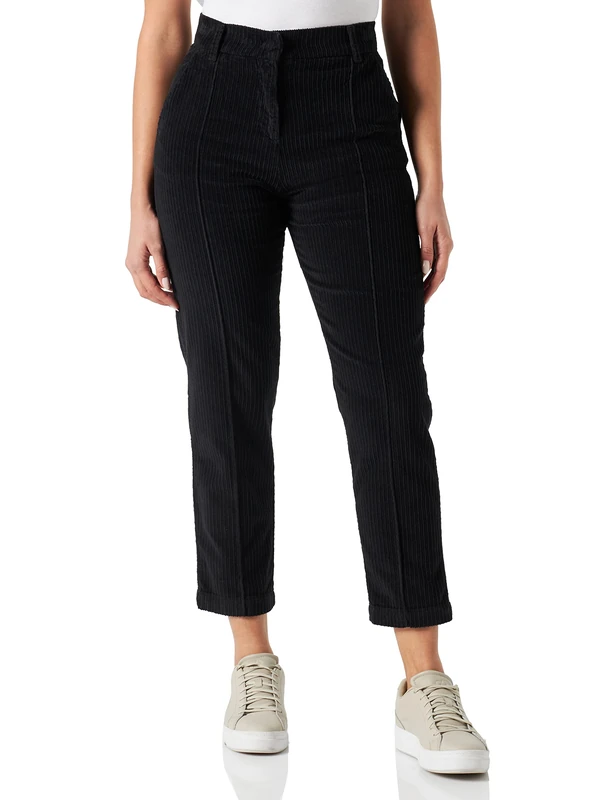 United Colors of Benetton Women's Trousers, Black 100, 12 - Image 1