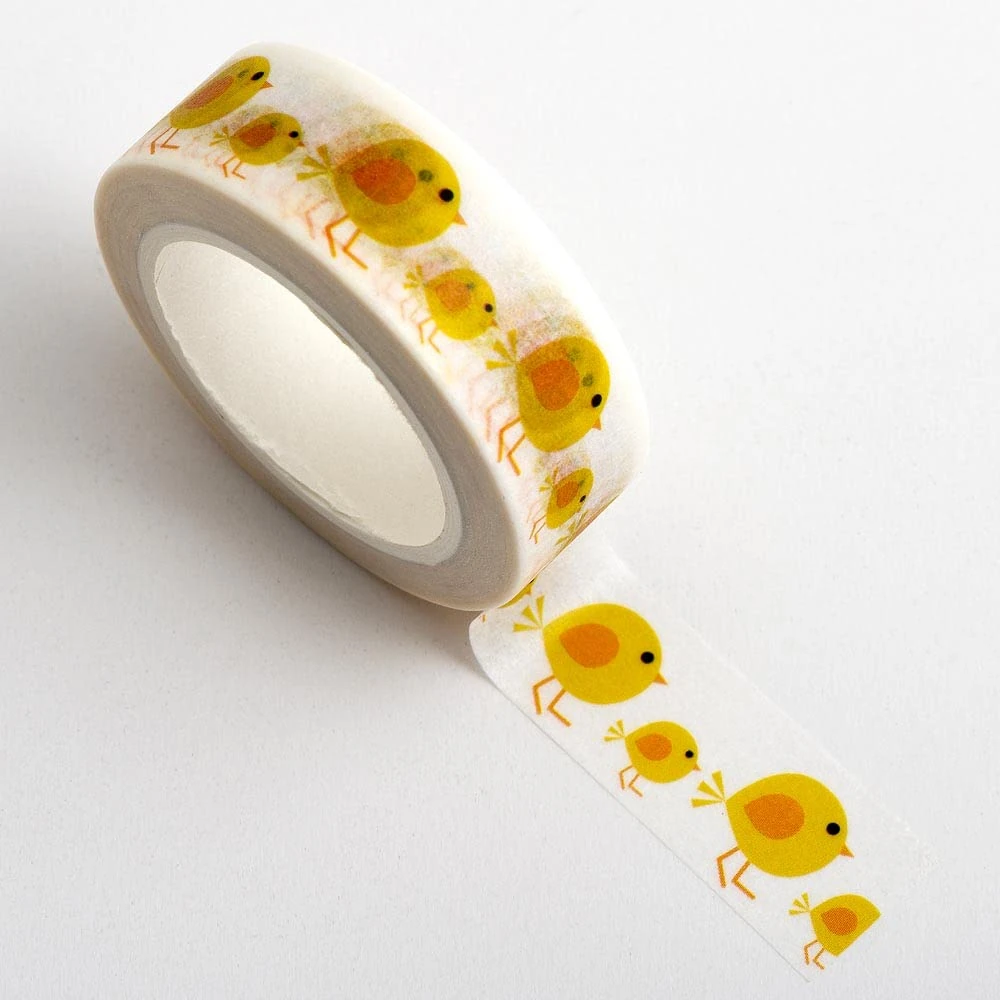 Italian Options Cute Easter Chicks Adhesive Washi Tape (15mm x 10 Metre)