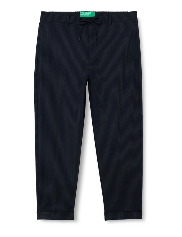 United Colors of Benetton Trousers 44O6UF01E, Dark Blue Pinstripe 901, 56 Man