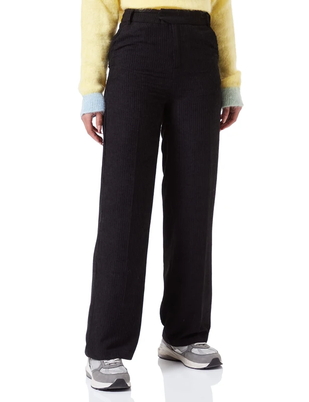 United Colors of Benetton Trousers 48TFDF02B, Black 100, 40 Woman