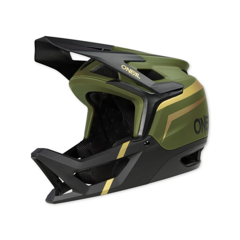 O'NEAL Transiton Helmet I Mountain Bike Helmet | Enduro MTB Downhill | Lightweight and sporty bike helmet women & men with good ventilation I MTB helmet according to DIN EN1078 I Olive Black I Size M