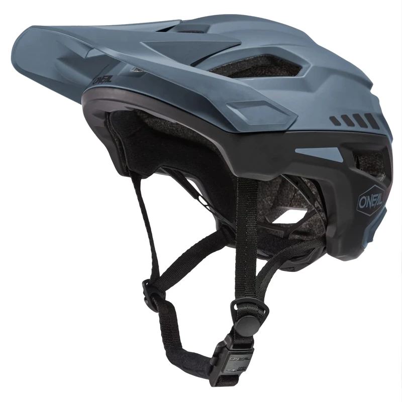 O'NEAL Bike Helmet I Dynamic Mountain Bike Helmet with optimal Ventilation Holes I Safety Standard EN1078 I Trailfinder Helmet Split V.20 I MTB Helmet | Grey/Black | Size S/M - Image 1