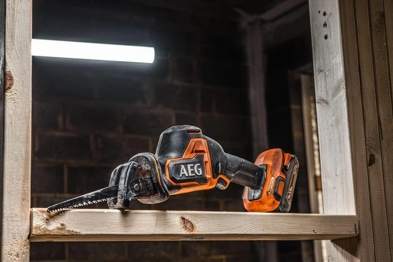 AEG - SubCompact 18V PRO18V Brushless Sabre Saw (Without Battery) - Blade Stroke 23 mm - 3200 CPS/min - Fixtec Easy Blade Change, LED Lighting, SoftGrip Coating - Bus 18SBL - Image 1