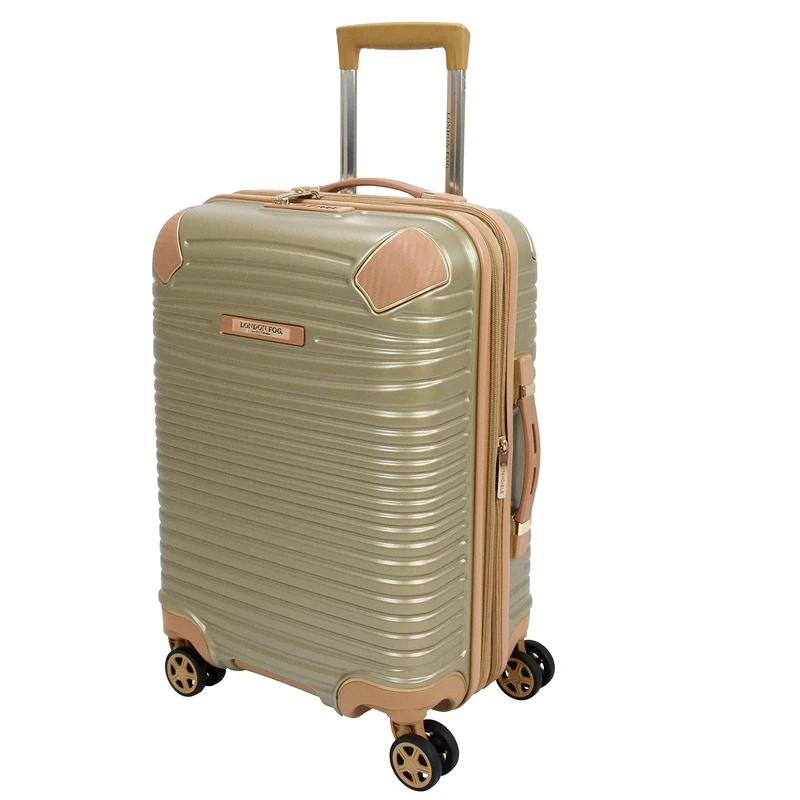 London Fog Chelsea 20" Expandable Spinner, Champagne, Carry-On 20-Inch, Chelsea 20" Expandable Spinner