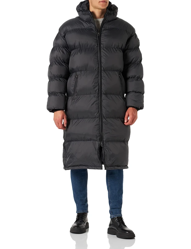 Schott NYC Unisex Down Jacket, Charcoal, XS
