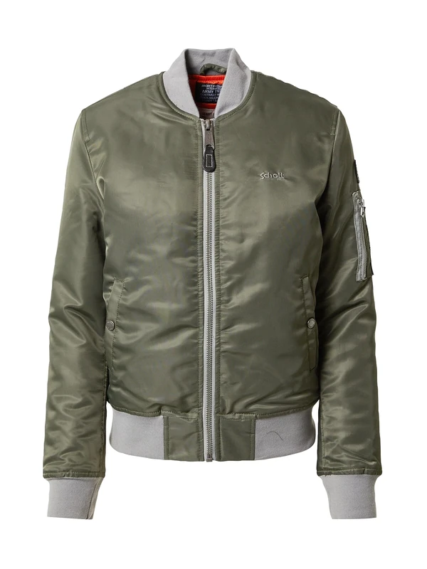 Schott NYC Women's AIRFORCEWRS Bomber Schott Jacket, SAGE KAKI, XL