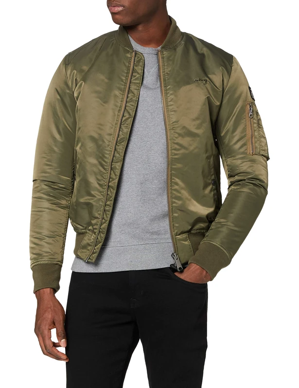 Schott NYC Airforcers Unisex Bombers, Army Khaki, L