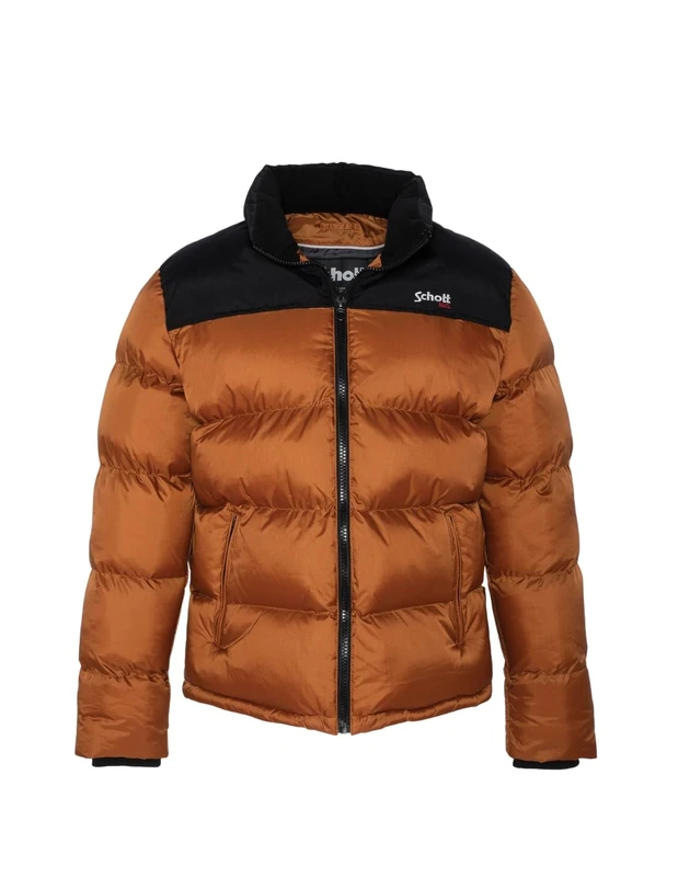 Schott NYC Mixte Utah DOUDOUNE EMPIECEMENT EPAULE SCHOTT, RUST, XS EU