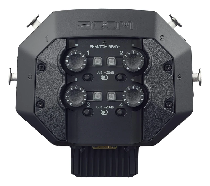 ZOOM EXH-8 XLR Expansion Capsule for H8 Recorder – 4 Additional Mic Inputs for Music, Podcast & Field Recording