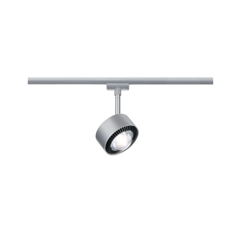 Paulmann 96810 Aldan URail LED Individual spot 533.8lm 8W 4000K dimmable 230V Chrome matt, Black Rail System