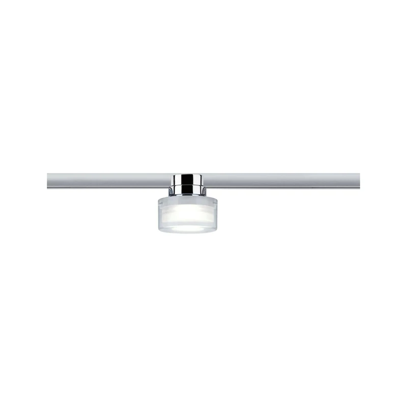 Paulmann 96809 Topa Dot URail LED Individual spot 350lm 4.9W 4000K dimmable 230V Chrome, Clear, Satin Rail System