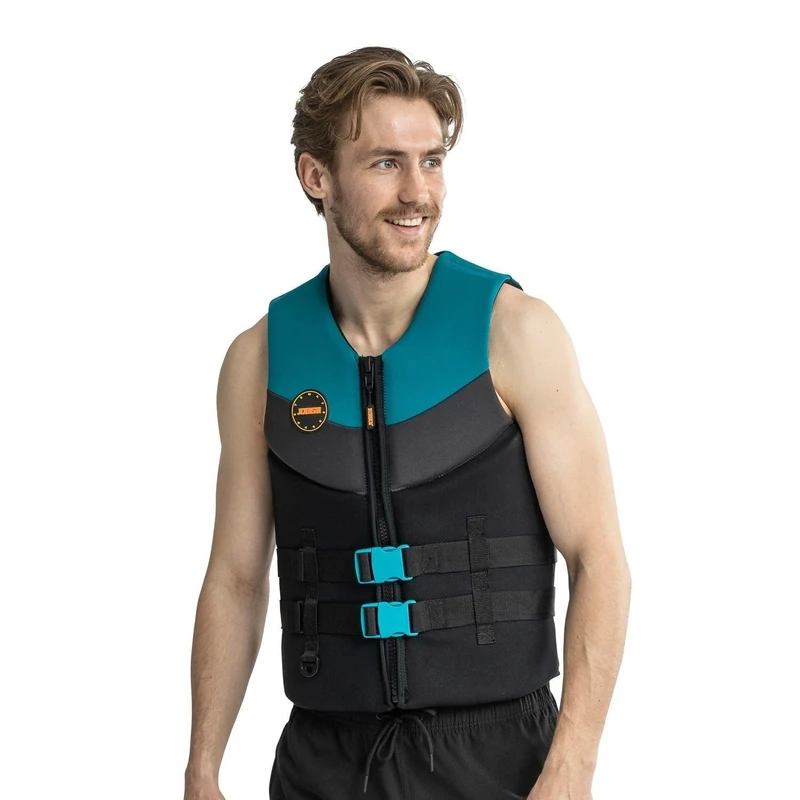 JOBE Life Vest Men 244922011 Unisex Adult, Neoprene Weste 2022 Real Teal, S, S - Image 1