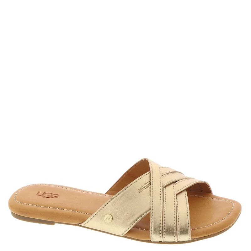 UGG Sandal Kenleigh Slide Women's in GOLD METALLIC UK Size 3 EU Size 36