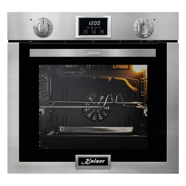 Kaiser EG 6372 | Grand Chef Gas Single Oven | Mains or LPG Gas-Powered Oven with Electric Double Grill | Stainless Steel