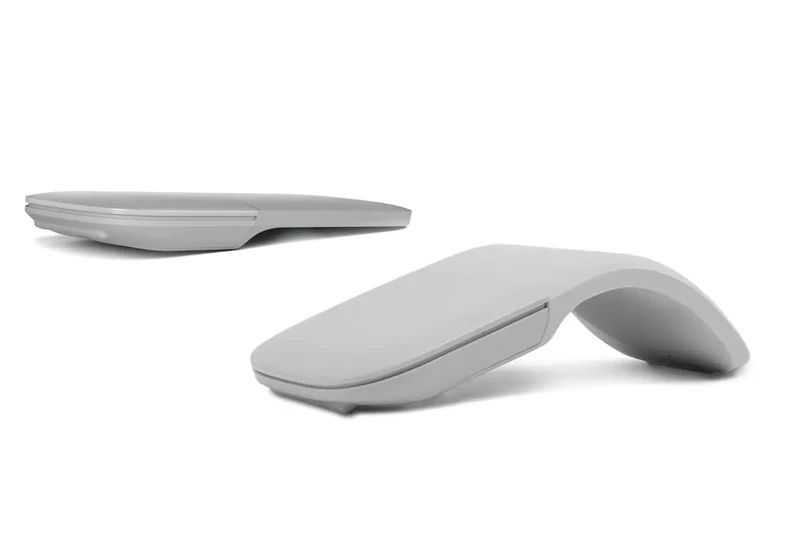 Accuratus Curve Touch Mouse – Bluetooth® Wireless Foldable Mouse with Touch Scroll (White)