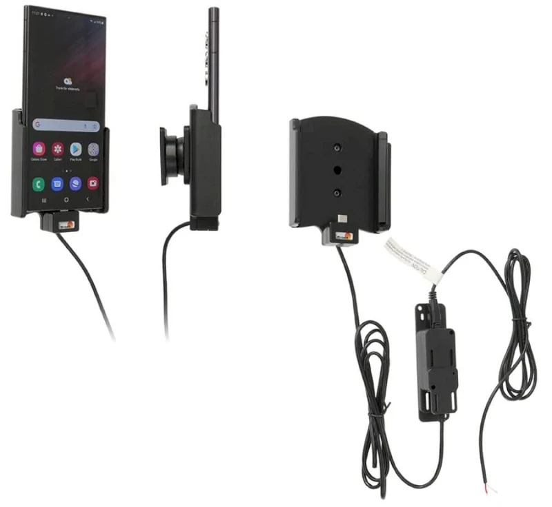 Brodit Device holder 727291 | Made in Sweden | with charging function for smartphones - Samsung Galaxy S22 Ultra
