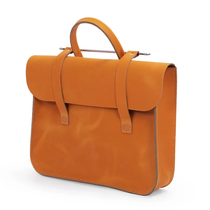 Oxford Traditional Leather MC2-OR Music Case, Orange
