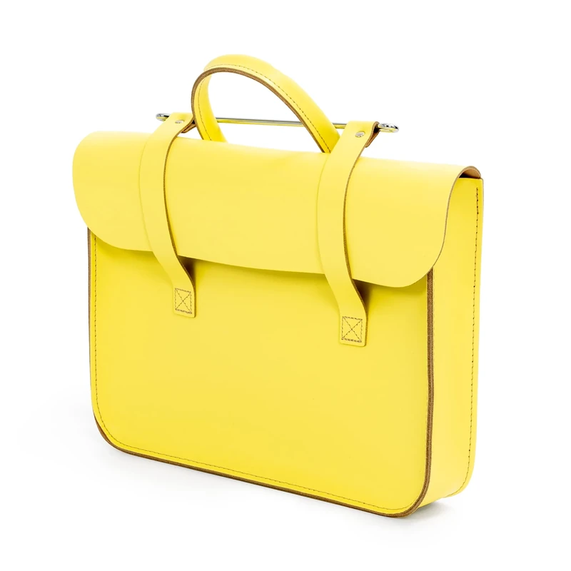 Oxford Traditional Leather MC1-LE Music Case - Lemon