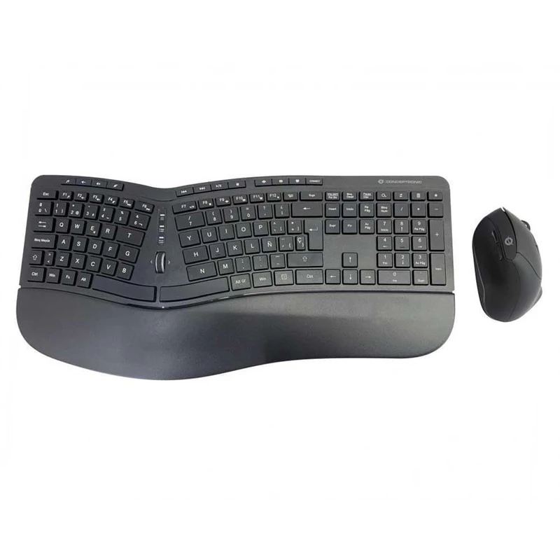 Conceptronic ORAZIO02ES Ergo Wireless Ergonomic Keyboard and Vertical Mouse Set Spanish