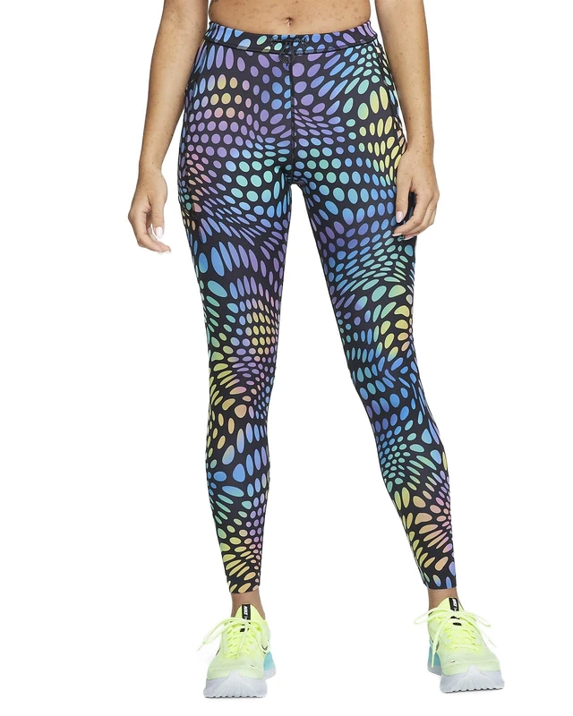 Nike Women's Df Run Dvn Mr Leggings, Black (Black), L