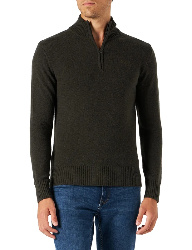 Schott NYC Men's Pllance2 Pull, Dark Khaki, S