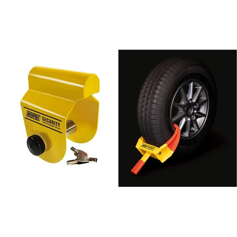 Maypole MP956 Hitchlock for Alko Hitches & MP9075 Wheel clamp
