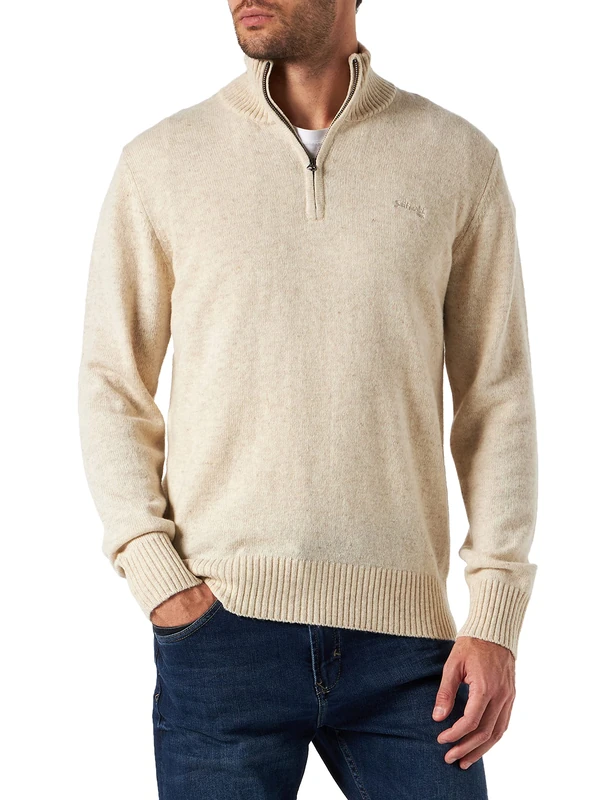 Schott NYC Men's Pllance2 Pull, Beige, XL