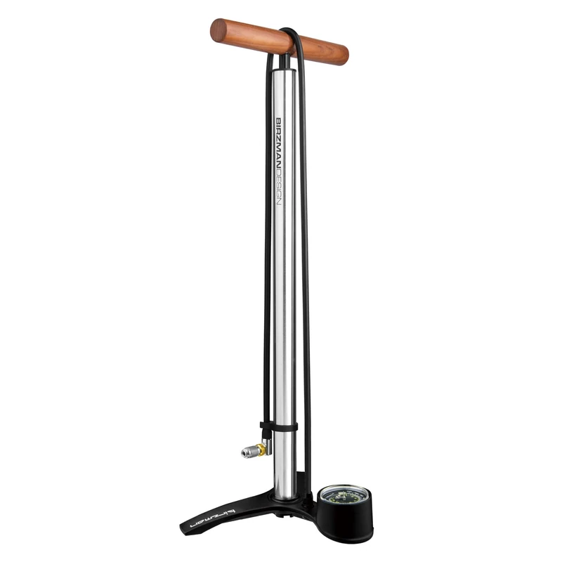 Birzman The Pump with Helix | Multi-Valve Bicycle Pump for Presta, Schrader, Dunlop Valves | Lightweight High-Pressure Hand Pump & CO2 Inflator for Road & Mountain Bikes