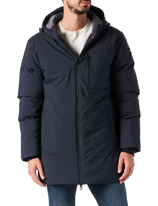 Schott NYC Fargo2 Schott Unisex Zipped Welded Down Jacket, navy blue, S