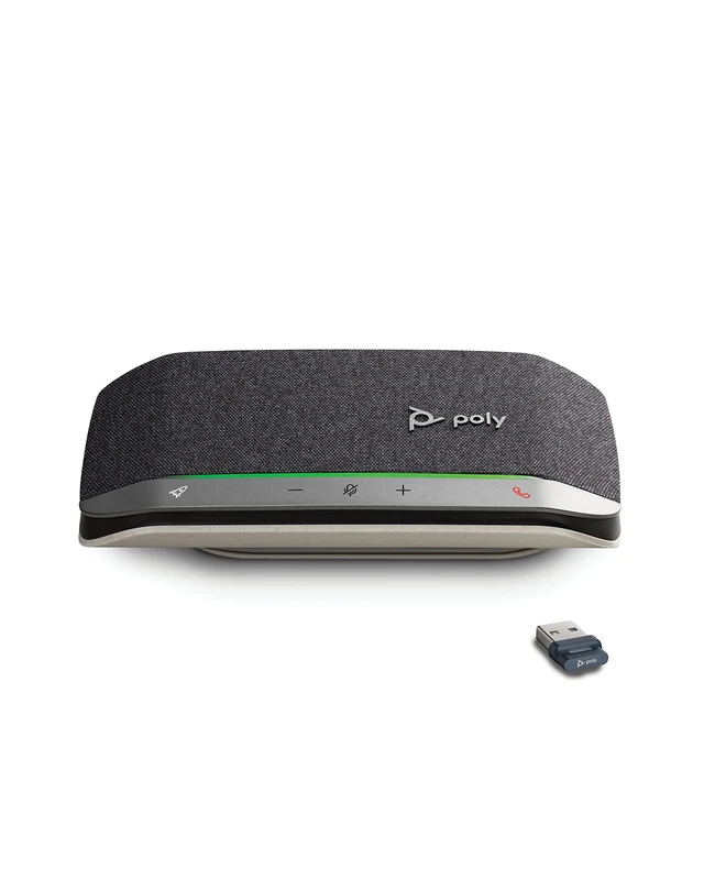 Poly Sync 20 Bluetooth Speakerphone w/USB-A UC Bluetooth Adapter Personal Portable Speakerphone - Noise/Echo Reduction - Connect Wirelessly to PC/Mac/Cell Phone - Works w/Teams, Zoom, Plantronics