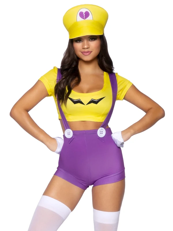 Leg Avenue 87123-39201 Adult Sized Costumes, Women, Yellow/Purple, S - Image 1