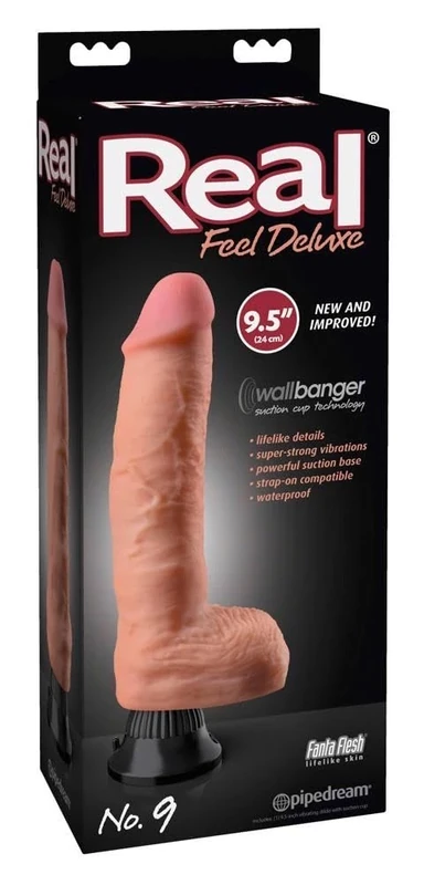 Real Feel Deluxe No, 9 Vibrator Hautfarben Hell One Size