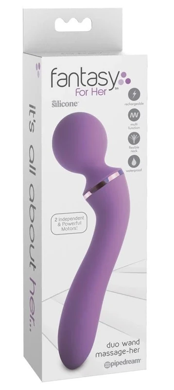 Fantasy For Her Duo Wand Massage Stick lila One Size