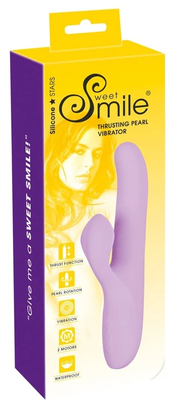 Sweet Smile Thrusting Pearl Vibrator lila One Size - Image 1